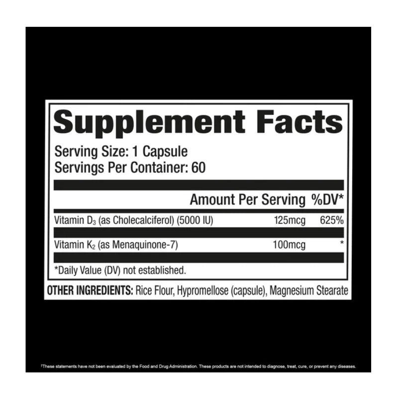 Gat Sport D3+K2 - 60 Capsules - OX Muscle