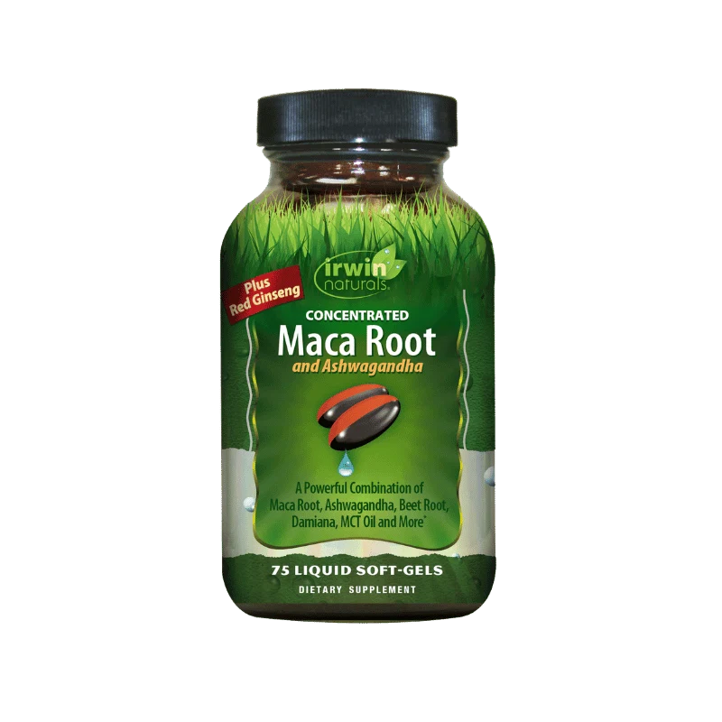 Irwin Naturals Maca Root and Ashwagandha - 75 softgels - OX Muscle