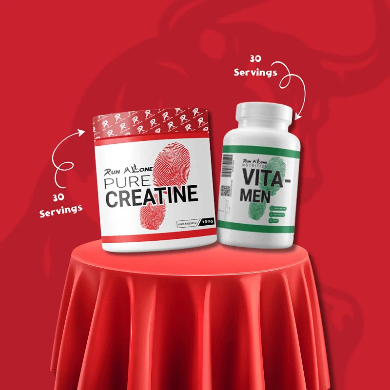 run alone creatine 30 servings & multivitamin 30 servings
