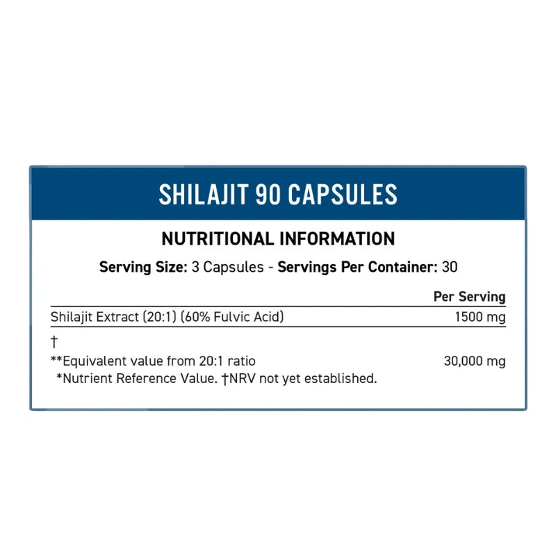 Applied Nutrition Shilajit 90 Caps - 30 serv - OX Muscle