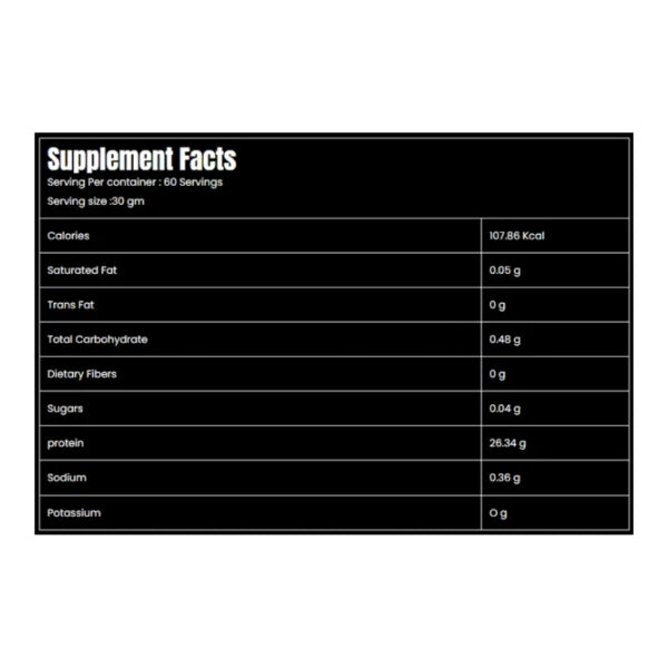 Marvelous Nutrition Bulk Whey Protein Isolate 67 Servings - OX Muscle