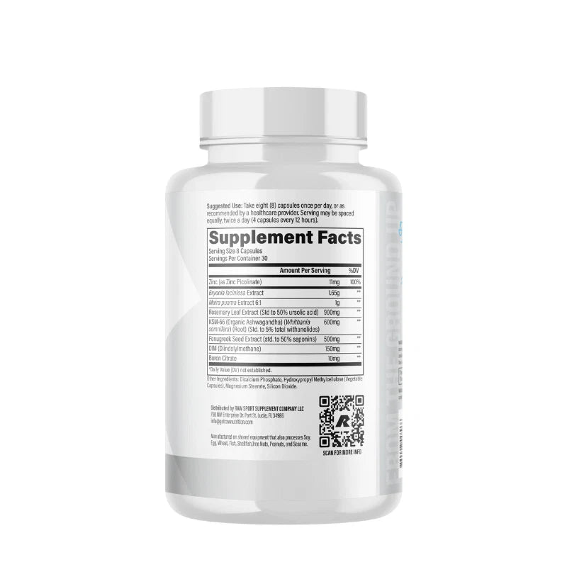 RAW CBUM Test Support for Men Health 240 caps - OX Muscle
