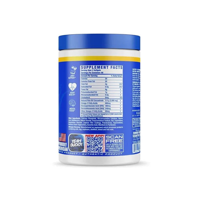 Ronnie Coleman Omega 3 120 Softgels 60 Serv - OX Muscle