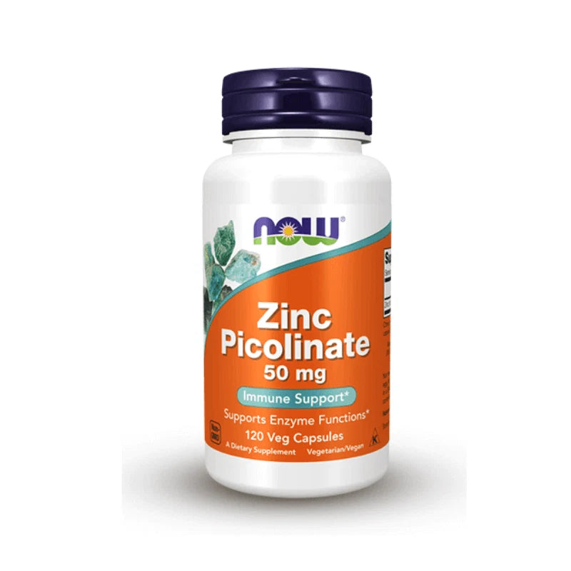 Now Foods Zinc Picolinate 50mg 120 Capsules - OX Muscle