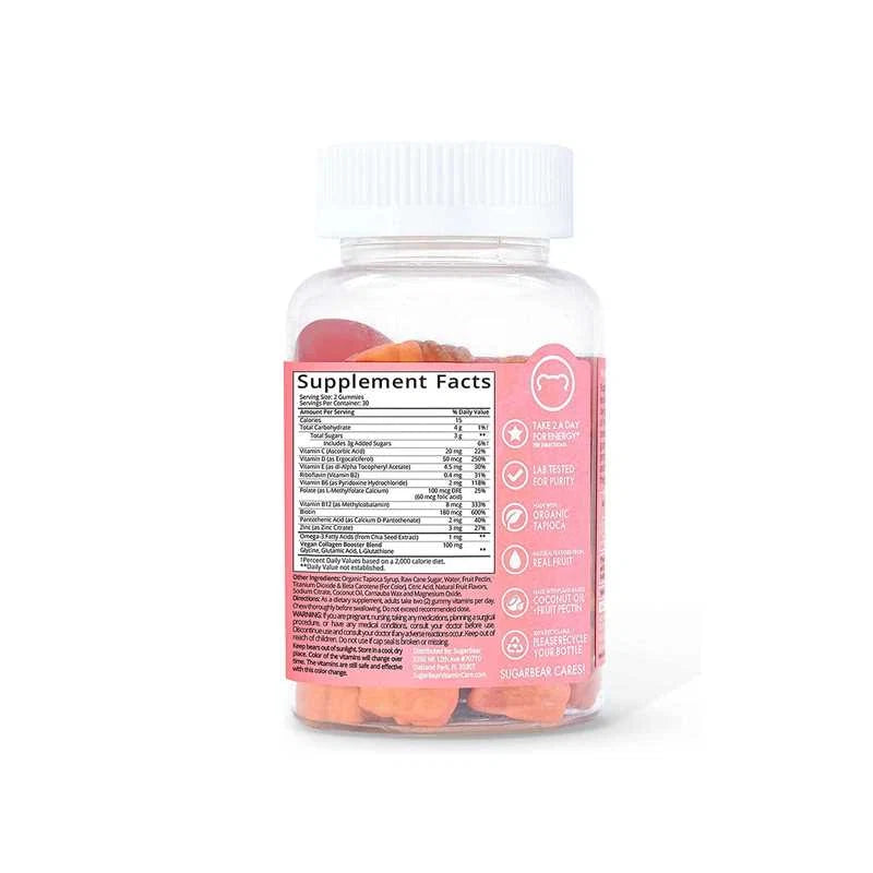 Sugar Bear Women`s Multi Vitamins Vegan Gummies - OX Muscle