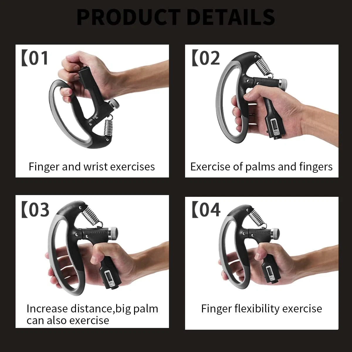 Grip Strengthener with Counter 100kg - OX Muscle