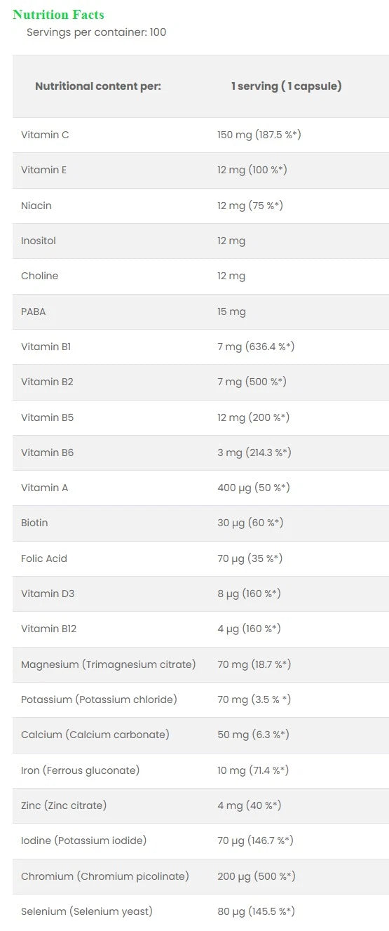 ZOMBIE MULTIVITAMIN - OX Muscle