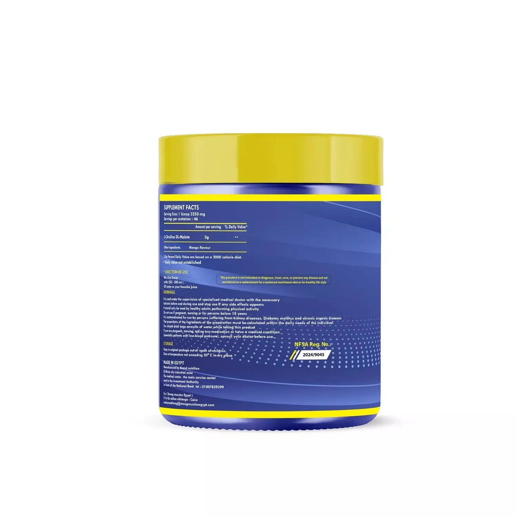 L-Citrulline DL- Malate Mango 150gm - 46 servings - OX Muscle
