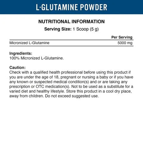 Applied Nutrition L-Glutamine 50 Servings - OX Muscle