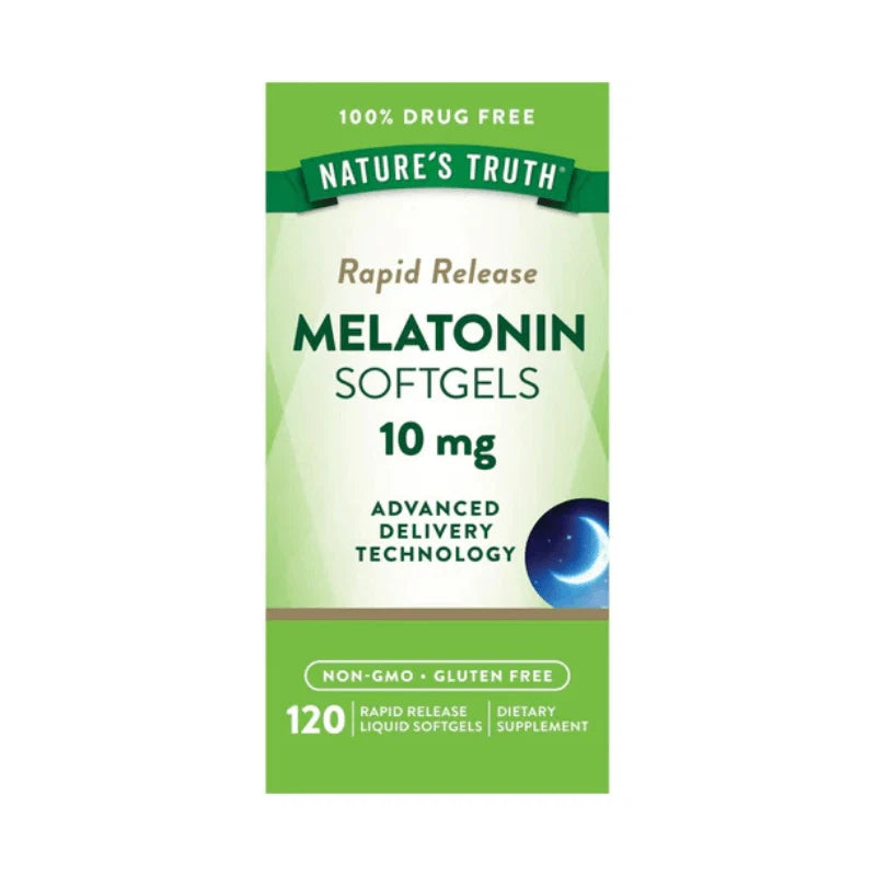 Nature's Truth Melatonin 10mg - 120 softgels - OX Muscle