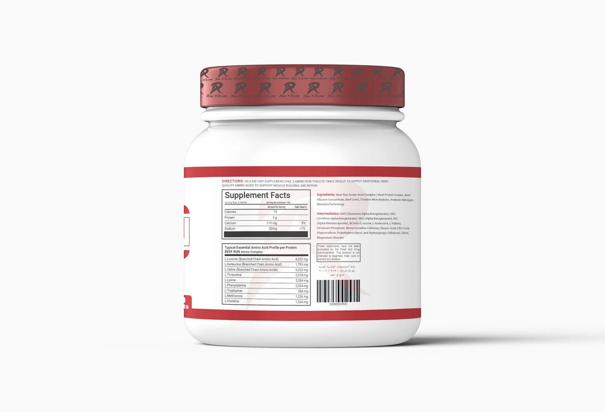 Run Alone Amino Beef 300 Tablets - OX Muscle