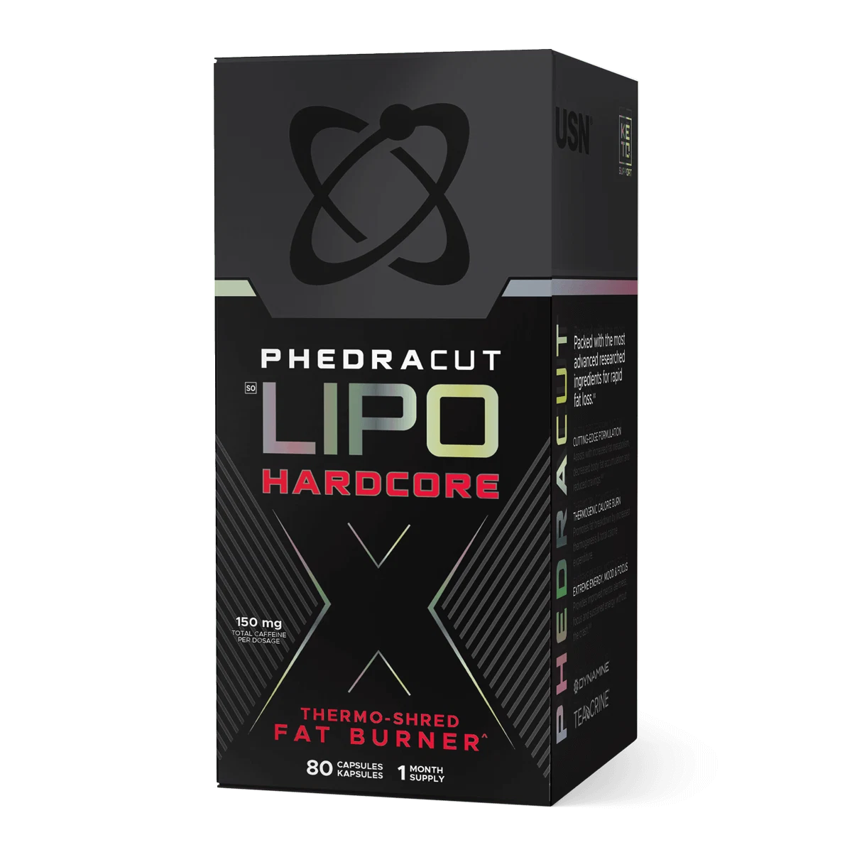 USN PHEDRACUT LIPO X HARDCORE 80 Capsules - OX Muscle
