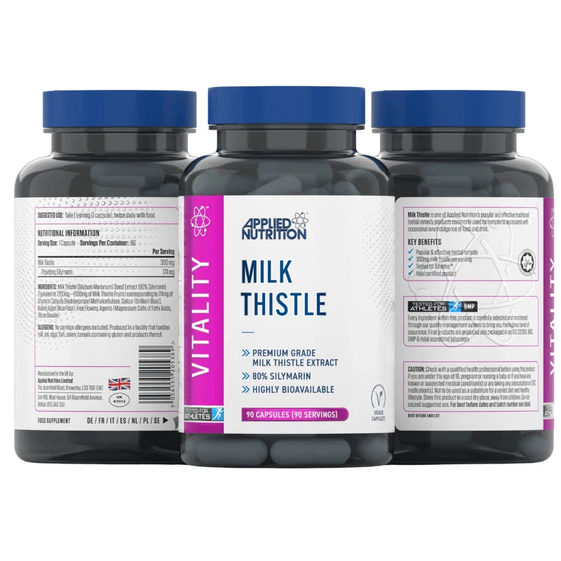 Applied Nutrition Milk Thistle 90 capsules - OX Muscle