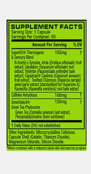 CELLUCOR Super HD Fat Burner 60 Capsules - OX Muscle