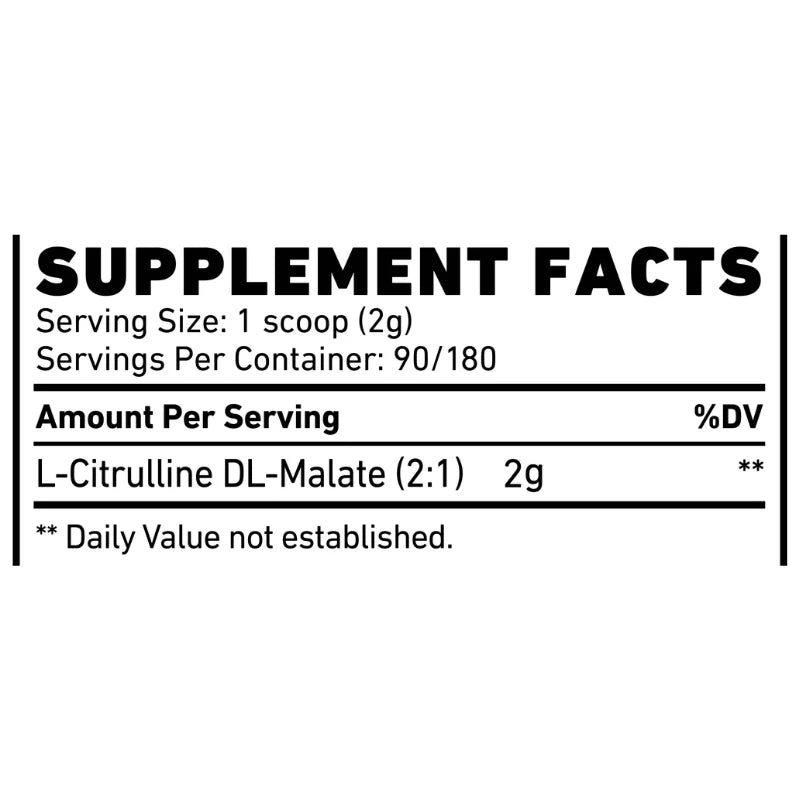 Skeleton Nutrition L-Citrulline Malate 2:1 - 180 serv - OX Muscle