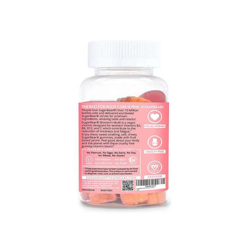 Sugar Bear Women`s Multi Vitamins Vegan Gummies - OX Muscle