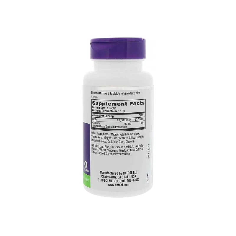 Natrol Biotin 10000 mcg - OX Muscle