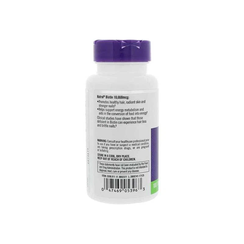 Natrol Biotin 10000 mcg - OX Muscle