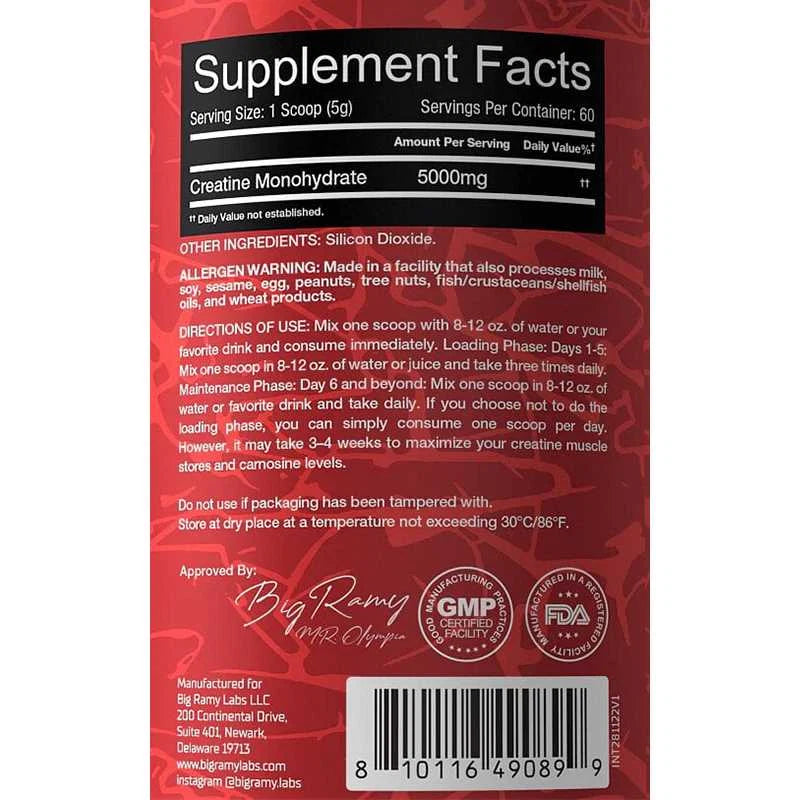 Big Ramy Labs Creatine Red Rex - OX Muscle