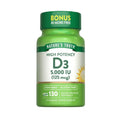 Nature's Truth Vitamin D3 5,000 IU - 130 softgels - OX Muscle