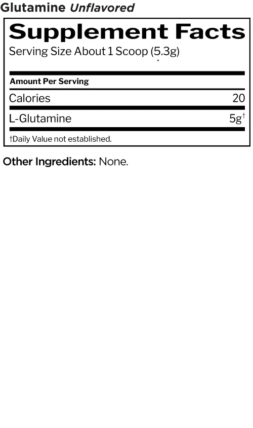 Rule One Glutamine 400gm - 75 servings - OX Muscle