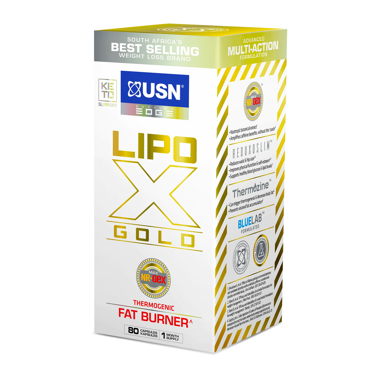 USN LIPO X GOLD 80 Capsules - OX Muscle