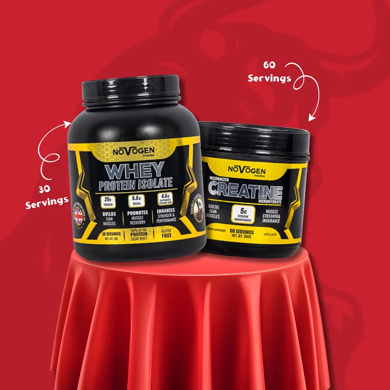 novogen pharama isolate 30 servings & creatine 60 servings