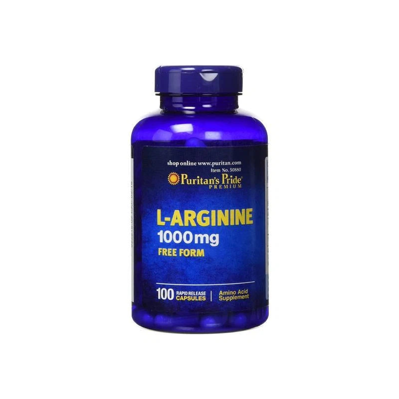 Puritans Pride L-ARGININE 1000mg 100 capsules - OX Muscle