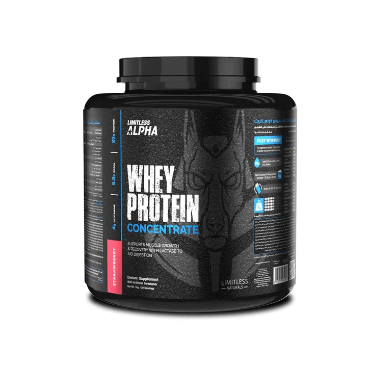 Limitless Alpha Whey Protein Concentrate - 1000 g - 30 Serv - OX Muscle