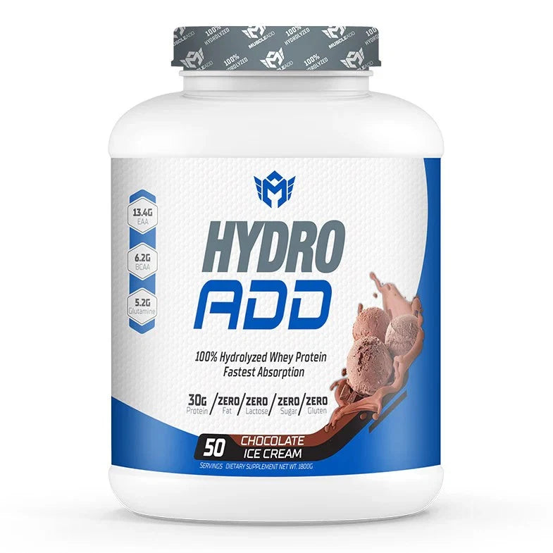 Hydro Add 100%Hydrolyzed Whey Protein 50 serv - OX Muscle