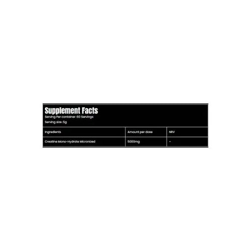 BAD ASS® Creatine 300 gm 60 servings - OX Muscle