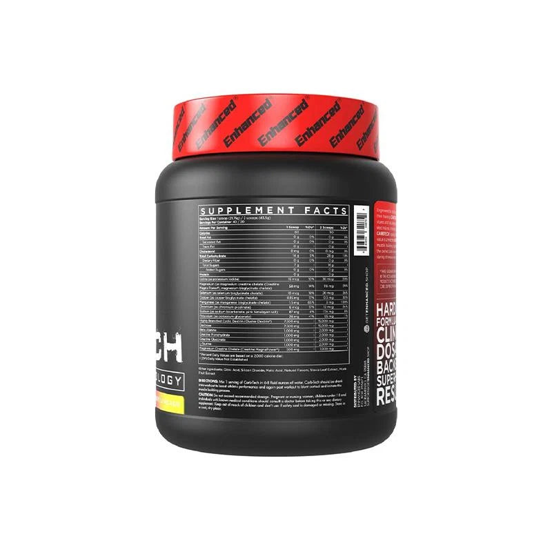 Enhanced Labs Carb Tech Intra Workout Fuel + Electrolytes + Creatine - OX Muscle
