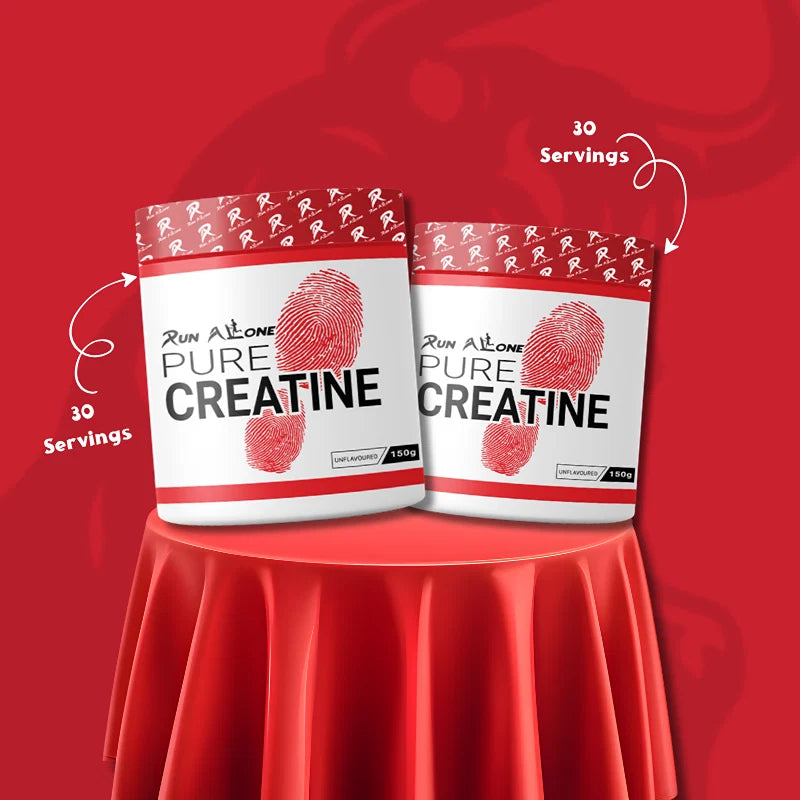 run alone creatine 30 servings & creatine 30 servings