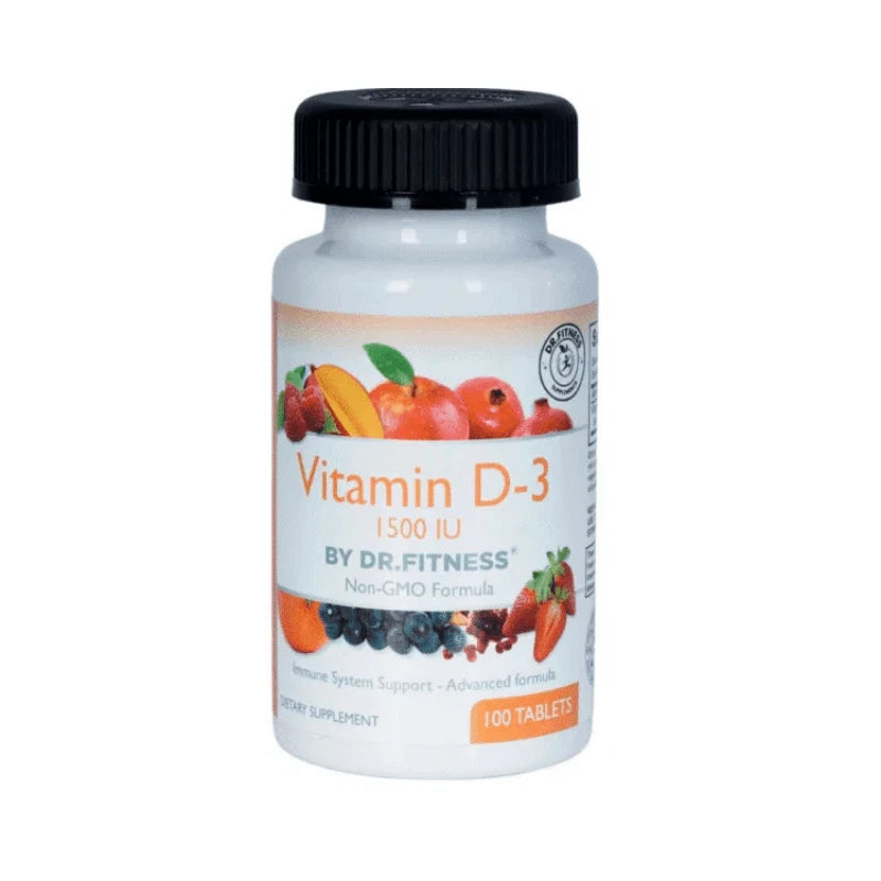 DR.FITNESS Vitamin D3 1500 IU - 100 Tablets - OX Muscle