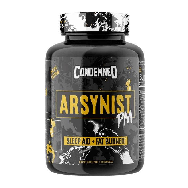 Condemned Labz Arsynist PM Sleep AID + Fat Burner 120 Capsules