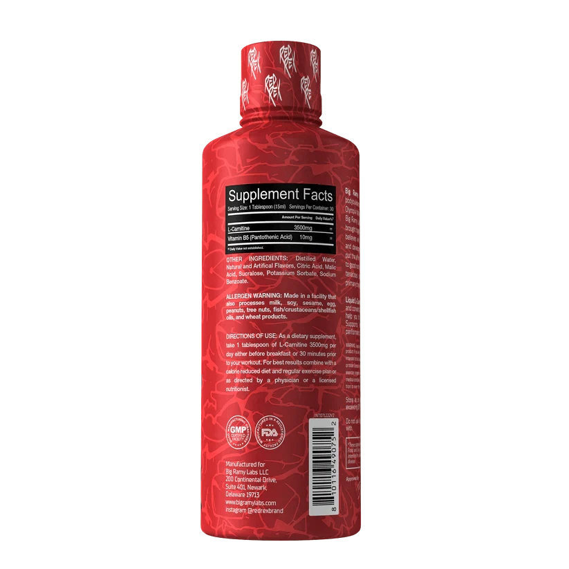 Big Ramy Labs Red Rex L_Carnitine Liquid - OX Muscle