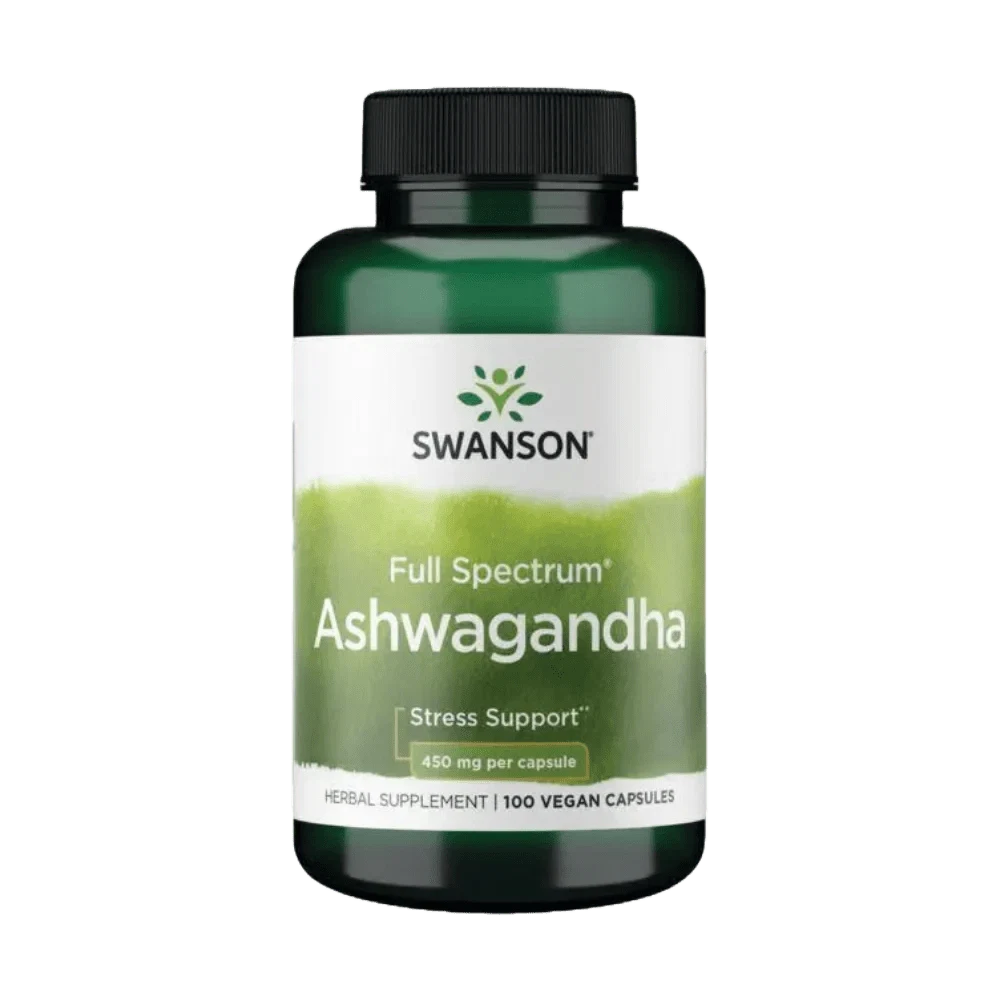 Swanson Ashwagandha 100 Veg Capsules - OX Muscle