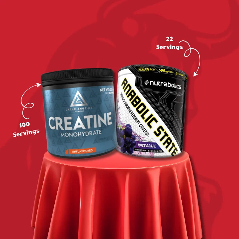 Lazar Creatine 100 servings & Nutabolics EAA+BCAA 22 servings