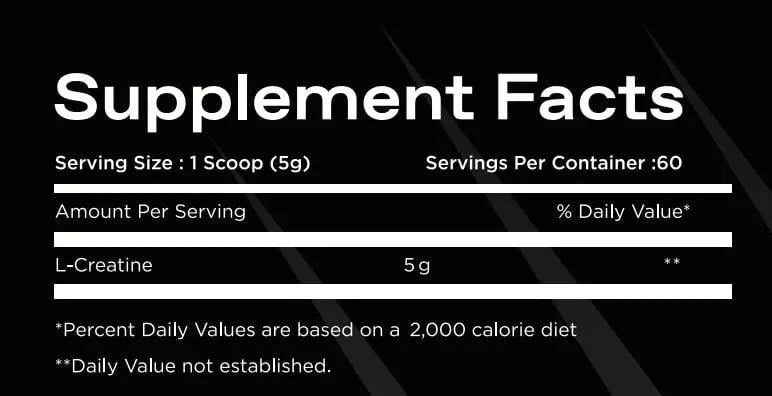 FIT LEGEND Creatine Monohydrate 300gm - 60 serv - OX Muscle