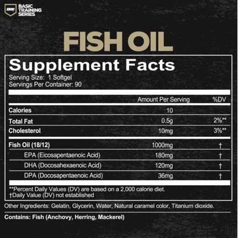 Redcon1 Fish Oil Omega 3 1000 mg - OX Muscle