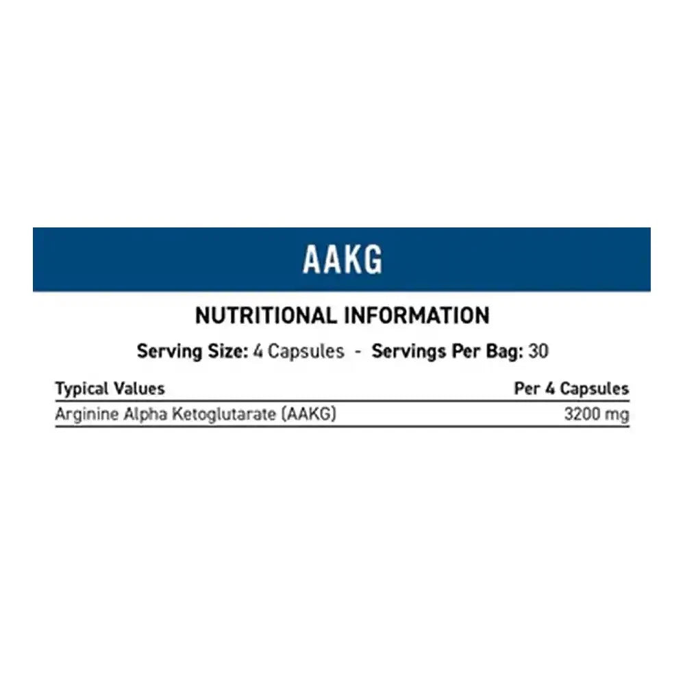 Applied Nutrition AAKG 120 Caps 30 Servings - OX Muscle