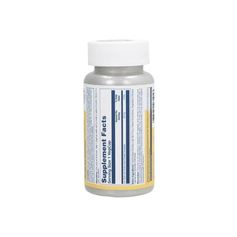 Solaray Iron 50 mg 60 VegCaps - OX Muscle