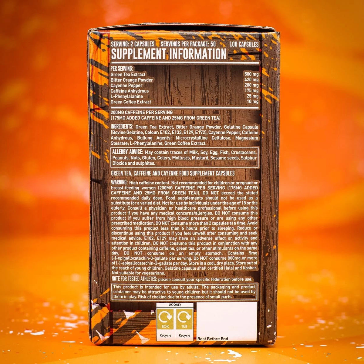 Grenade Thermo Detonator 100 Caps 50 Servings - OX Muscle