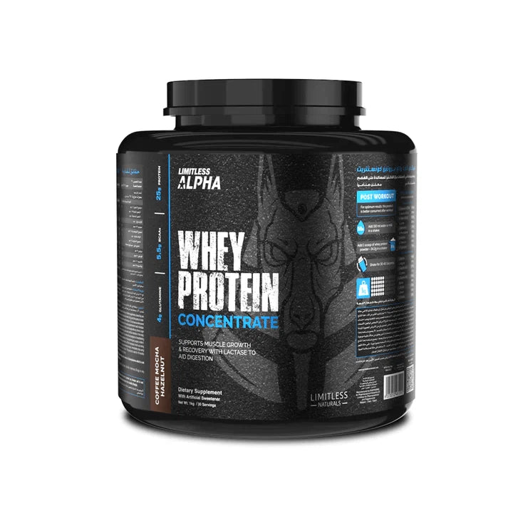 Limitless Alpha Whey Protein Concentrate - 2000 g - 60 Serv - OX Muscle