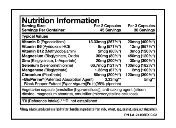 mutant zm8+ 90 capsules - OX Muscle