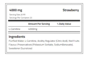 body builder l-carnitine 4000mg - OX Muscle
