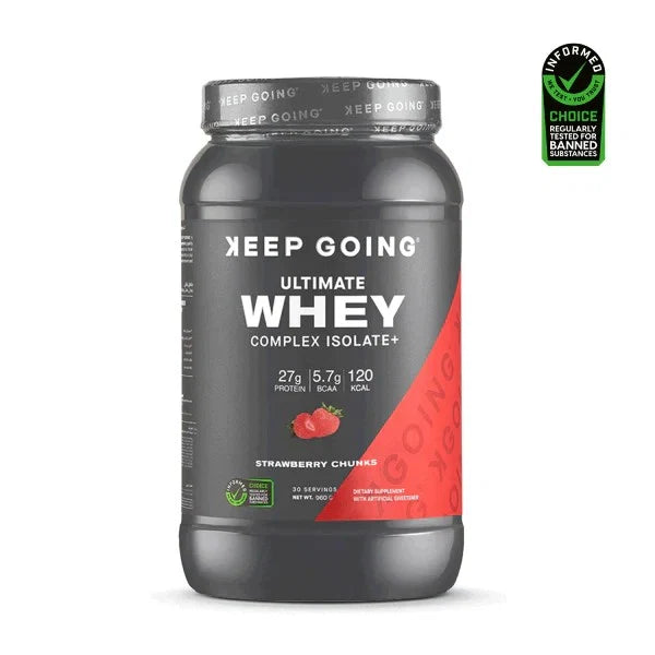 Keep Going Ultimate Whey Complex Isolate+ 1kg - 30 Servings - OX Muscle