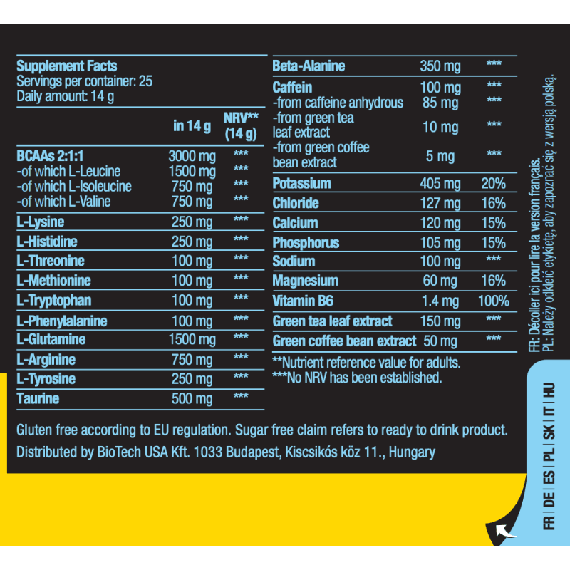 Bio Tech Usa Amino Energy Zero with Electrolytes