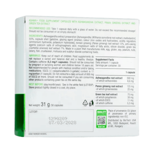 Bio Tech Usa Ashwa+ 30 capsules