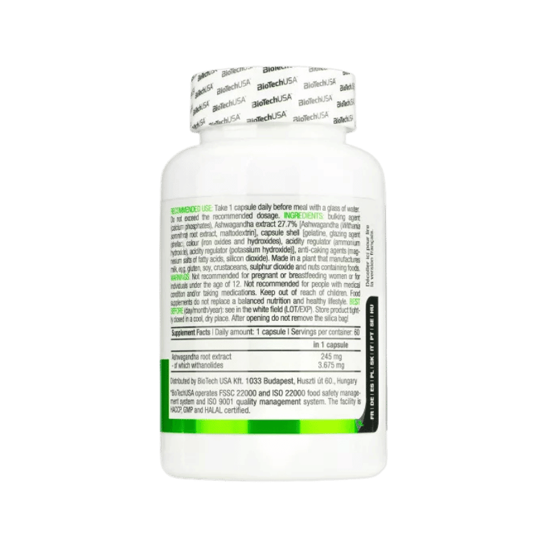 Bio Tech Usa Ashwagandha 60 capsules